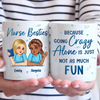 Scrub Life Is Better With You - Nurse Personalized Custom Mug - Appreciation, Thank You Gift, Nurse Life, Doctor Life