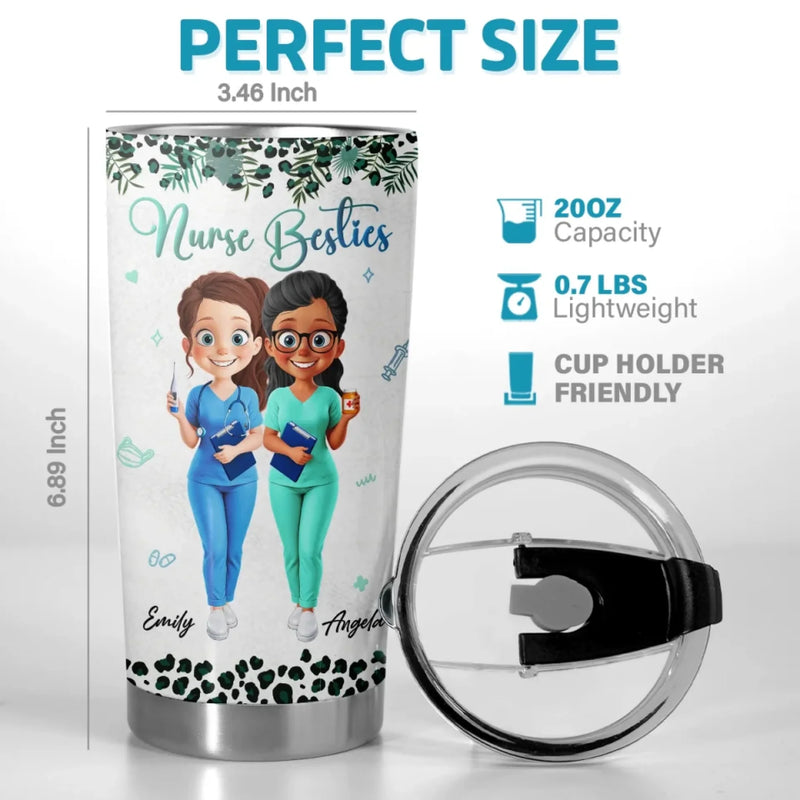 We Laugh, We Save Lives Together - Nurse Personalized Custom Tumbler - Appreciation, Thank You Gift, Nurse Life, Doctor Life
