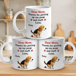 Messy Love, Unconditional Thanks - Dog Personalized Custom Mug - Mother's Day, Gift For Pet Owners, Pet Lovers