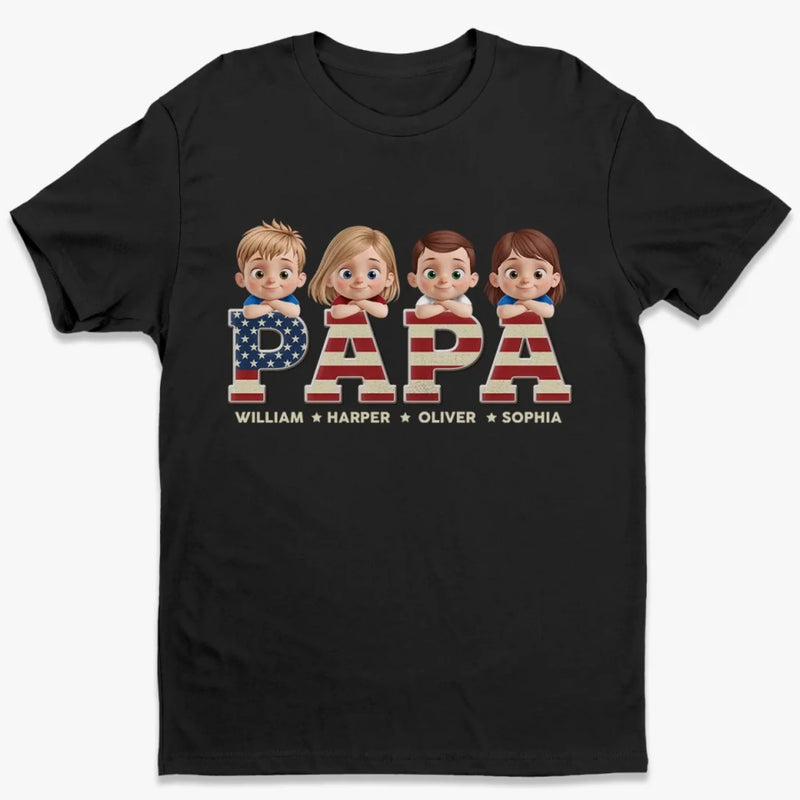 Deerly Loved By The Whole Gang - Family Personalized Custom Unisex T-shirt, Premium T-shirt, Hoodie - Father's Day, Gift For Dad
