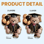 Proudly Graduated And Still Huggable - Family Personalized Custom Car Visor Clip - Graduation Gift For Family Members, Siblings, Brothers, Sisters