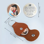 Custom Photo Graduate Today, Inspiration Forever - Family Personalized Custom Pocket Hug - Graduation Gift For Mom, Daughter
