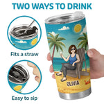 No Deadlines, Just Lifelines - Personalized Custom Tumbler - Appreciation, Retirement Gift For Women