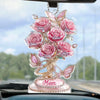 Chaque rose raconte votre histoire - Décoration de voiture personnalisée en acrylique - Cadeau pour maman, grand-mère