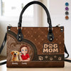 Sac à main en cuir personnalisé « Juste une fille et son chiot » – Cadeau pour la fête des mères, pour les propriétaires d'animaux et les amoureux des animaux