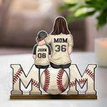 Custom Name Baseball Mom Gifts - Personalized Acrylic Plaque Custom Shape