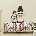Custom Name Baseball Mom Gifts - Personalized Acrylic Plaque Custom Shape