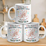 Your Tiny Hand, My Whole Heart - Family Personalized Custom Mug - Mother's Day, Baby Shower Gift, Gift For New Moms