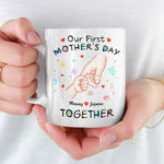 Your Tiny Hand, My Whole Heart - Family Personalized Custom Mug - Mother's Day, Baby Shower Gift, Gift For New Moms