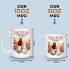 Where She Goes, I Go - Dog Personalized Custom Mug - Mother's Day, Gift For Pet Owners, Pet Lovers