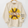 Maman, épanouie d'amour - Sweat-shirt unisexe personnalisé avec motif sur la manche - Fête des Mères, cadeau pour maman et grand-mère