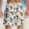 Custom Photo Tropic Like It’s Paw-Sible - Dog & Cat Personalized Custom Tropical Hawaiian Aloha Men Beach Shorts - Summer Vacation Gift For Pet Owners, Pet Lovers