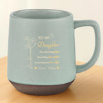 From One Mom To Another - Family Personalized Custom Printed Stoneware 12oz Mug - Mother's Day, Gift For Daughter