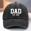 Forever Legendary, Forever Dad - Family Personalized Custom Vintage Washed Denim Baseball Cap - Father's Day, Gift For Dad, Grandpa