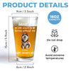 I Woof You, Dad - Dog Personalized Custom Beer Glass - Father's Day, Gift For Pet Owners, Pet Lovers