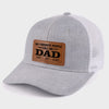 Blessed To Be Called Dad - Family Personalized Custom Leather Patch Hat - Father's Day, Gift For Dad, Grandpa