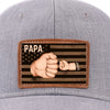 Together, We're Unstoppable - Family Personalized Custom Leather Patch Hat - Father's Day, Gift For Dad, Grandpa