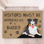Canine Approval Required For Entry - Dog Personalized Custom Home Decor Decorative Mat - House Warming Gift For Pet Owners, Pet Lovers