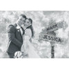 Printable Digital File, Digital PNG Download - Custom Photo Couple Personalized Horizontal File - Gift For Husband Wife, Anniversary