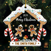Gingerbread House Decorating Crew - Family Personalized Custom Ornament - Acrylic Custom Shaped - Christmas Gift For Family Members