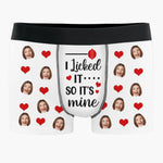 Custom Photo I'm Nuts About You - Couple Personalized Custom Boxer Briefs, Men's Boxers - Gift For Husband Wife, Anniversary