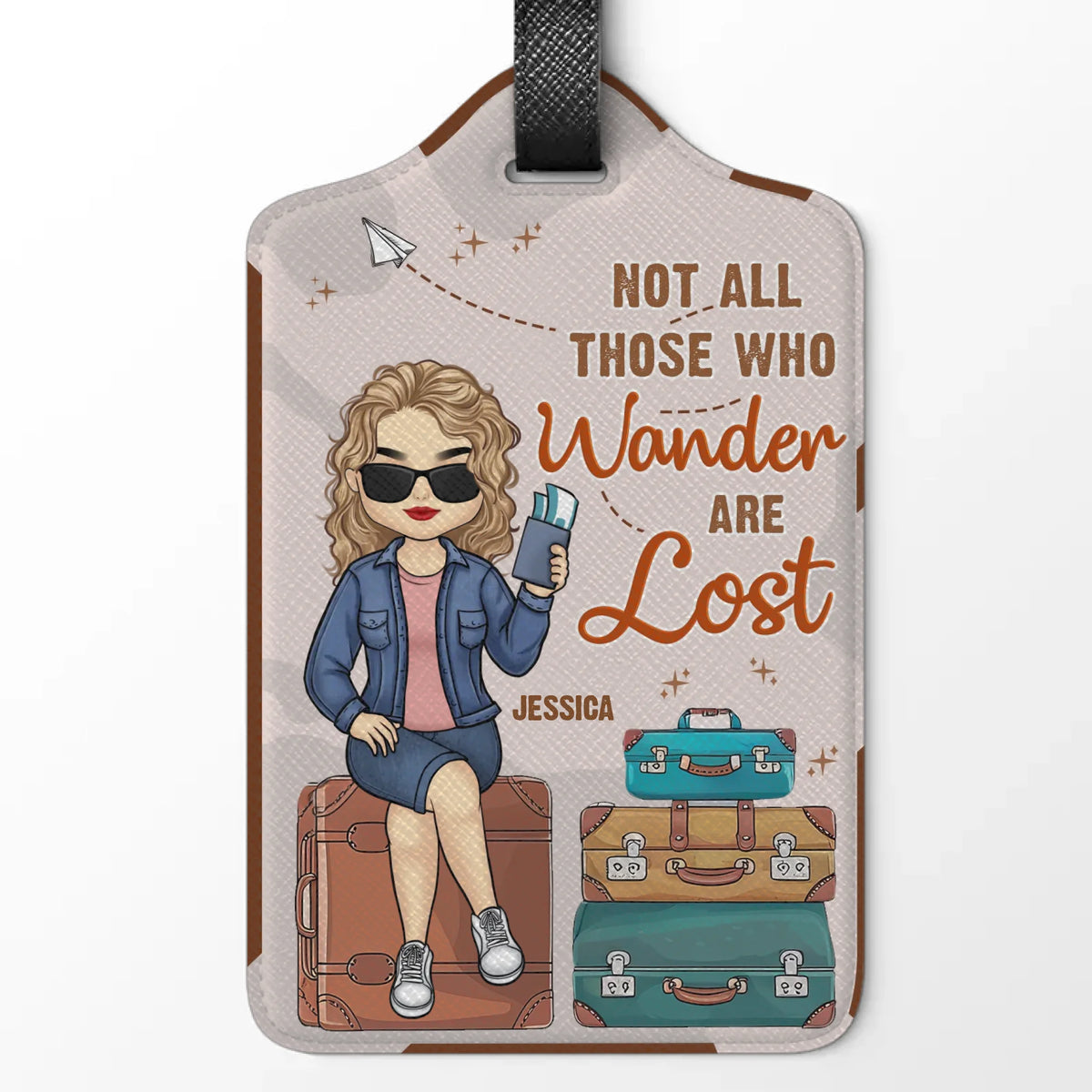 Go Where You Feel Alive - Travel Personalized Custom Luggage Tag - Holiday Vacation Gift, Gift For Adventure Travel Lovers