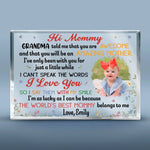 Custom Photo Baby Gifts for Mommy - Personalized Shaped Acrylic Plaque