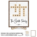 The Warmth Of Family Gatherings - Family Personalized Custom 2-Layered Wooden Plaque With Stand - Christmas Gift For Family Members