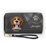 Furry Friend, Endless Love - Dog & Cat Personalized Custom Leather Long Wallet - Gift For Dog Lovers, Cat Lovers