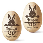 My First Easter Keepsake - Family Personalized Custom Wooden Egg Shaker - Easter Gift For Baby, Kids, New Moms