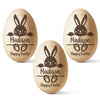 My First Easter Keepsake - Family Personalized Custom Wooden Egg Shaker - Easter Gift For Baby Kids, Newborn Baby