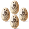 My First Easter Keepsake - Family Personalized Custom Wooden Egg Shaker - Easter Gift For Baby Kids, Newborn Baby