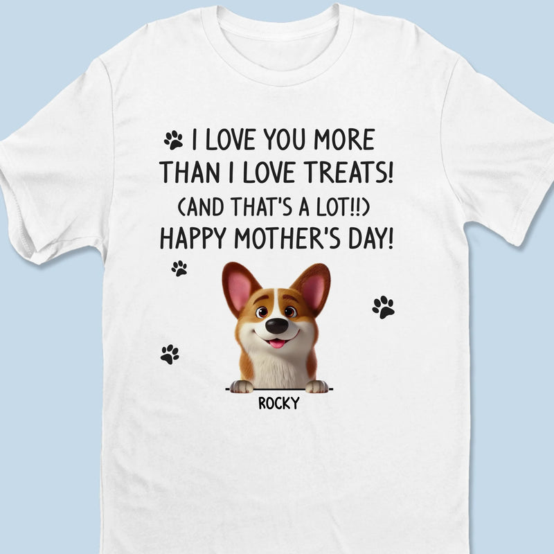 Loving You Is My Favorite Trick - Dog Personalized Custom Unisex T-shirt, Premium T-shirt, Hoodie - Mother's Day, Gift For Mom, Dog Lovers