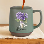 A Soul As Gentle As Petals - Family Personalized Custom Printed Stoneware 12oz Mug - Gift For Best Friends, Sisters, Family