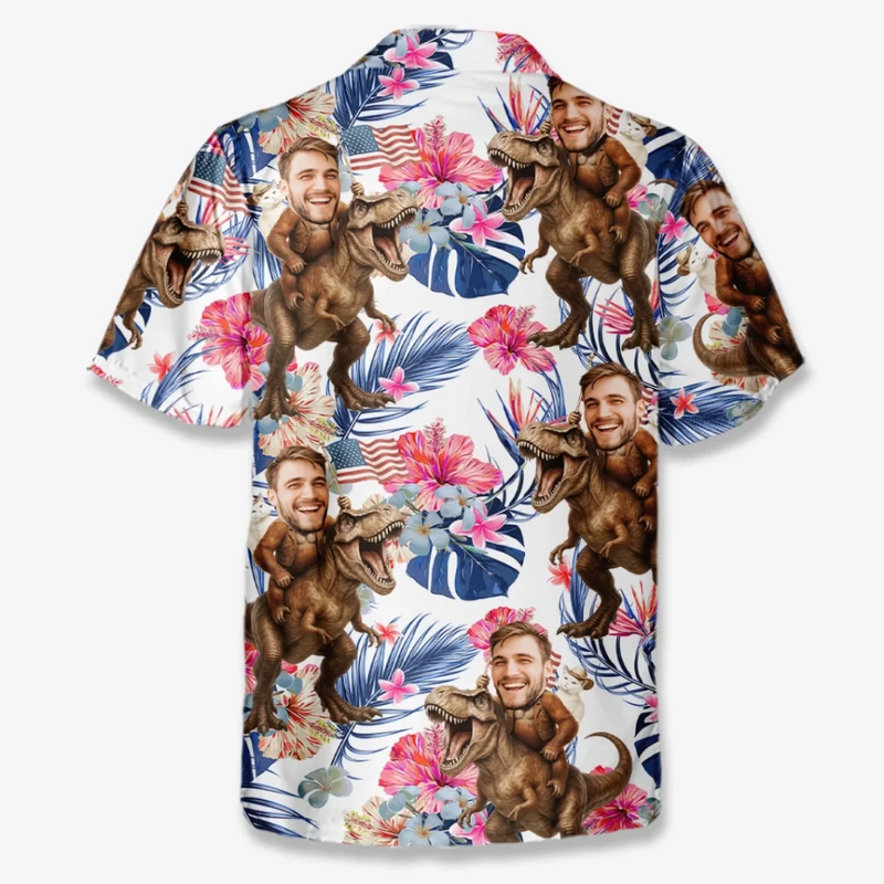 Custom Photo Some Call It Chaos, I Call It A Beach Trip - Funny Personalized Custom Unisex Tropical Hawaiian Aloha Shirt - Summer Vacation Gift, Gift For Family