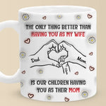 You’re Not Just My Wife, You’re Their Hero - Family Personalized Custom 3D Inflated Effect Printed Mug - Mother's Day, Gift For Wife, Mom, Anniversary
