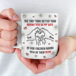 You’re Not Just My Wife, You’re Their Hero - Family Personalized Custom 3D Inflated Effect Printed Mug - Mother's Day, Gift For Wife, Mom, Anniversary