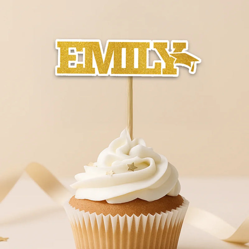 Graduation Never Tasted So Good - Family Personalized Custom Cake Toppers - Graduation Gift For Family