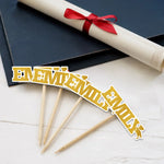 Graduation Never Tasted So Good - Family Personalized Custom Cake Toppers - Graduation Gift For Family
