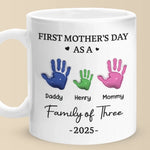 Our First Mother’s Day - Family Personalized Custom 3D Inflated Effect Printed Mug - Mother's Day, Baby Shower Gift, Gift For New Moms