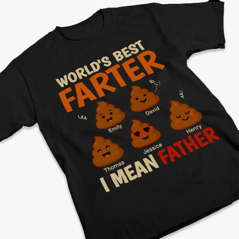 Our Family's Funniest And Fartiest Hero - Family Personalized Custom Unisex T-shirt, Premium T-shirt, Hoodie - Father's Day, Gift For Dad, Grandpa