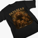 Papa Bear, Always There To Protect His Cubs - Family Personalized Custom Unisex T-shirt, Premium T-shirt, Hoodie - Father's Day, Gift For Family