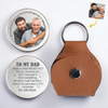 Photo personnalisée Un morceau de mon cœur, toujours à vos côtés - Câlin de poche personnalisé en famille - Fête des pères, cadeau pour papa, grand-père, fils, fille, petit-fils, petite-fille