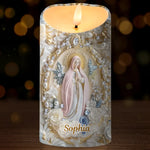 Let Your Light Shine - Family Personalized Custom 3D Inflated Effect Printed LED Candle - Gift For Yourself, Best Friends, Siblings, Family Members
