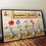 My Garden Of Joy - Family Personalized Custom Horizontal Poster - Mother's Day, Gift For Mom, Grandma