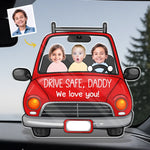 Custom Photo Driven By Love - Family Personalized Custom Acrylic Plaque Custom Shape - Father's Day, Gift For Dad, Grandpa