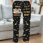 Done Learning, Back To Dreaming - Family Personalized Custom Pajama Pants - Graduation Gift For Family Members, Siblings, Brothers, Sisters