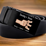 Squad Of Daddy - Family Personalized Custom Printed Belt Buckle - Father's Day, Gift For Dad, Grandpa