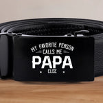 They Call Me Papa, That’s My Superpower - Family Personalized Custom Printed Belt Buckle - Father's Day, Gift For Dad, Grandpa