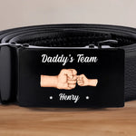 Squad Of Daddy - Family Personalized Custom Printed Belt Buckle - Father's Day, Gift For Dad, Grandpa